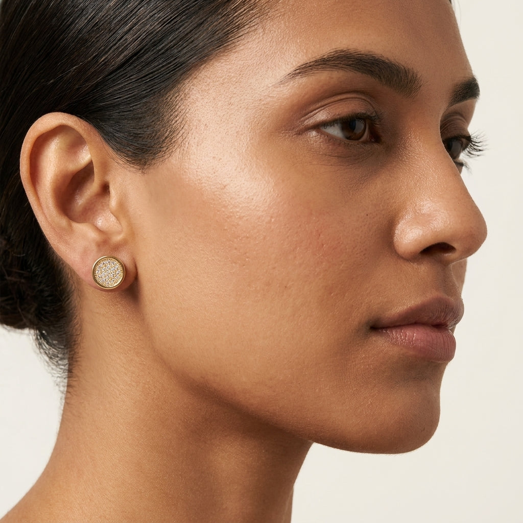 Radiant Dome Stud Earrings - photo 3