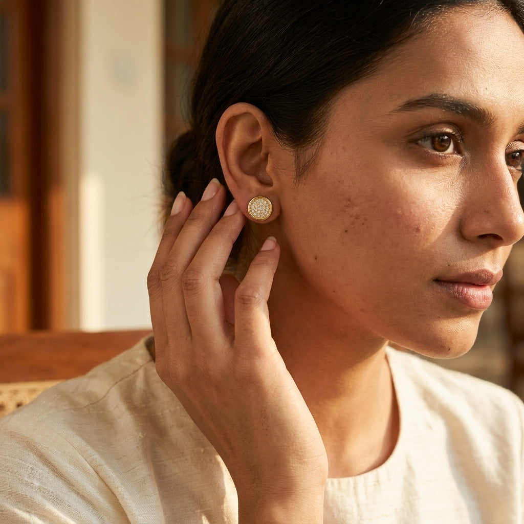 Radiant Dome Stud Earrings - photo 4