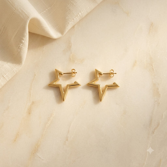 Star Gold Hoop