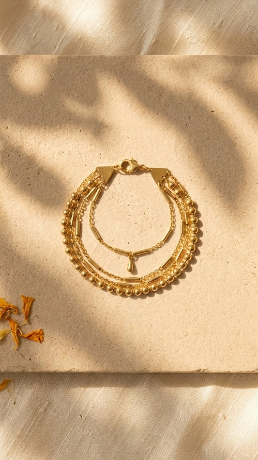 Golden Threads  Bracelet