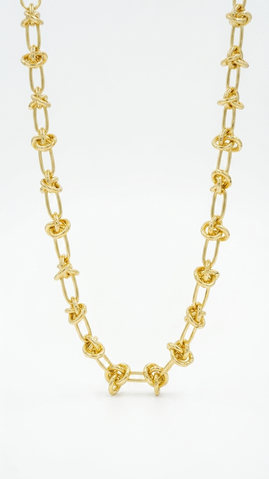 Eternal Knot Gold Necklace